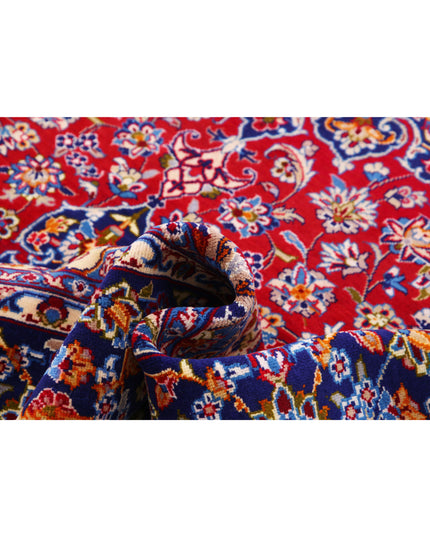 Kashan  8' 0" X 12' 0" Hand Knotted Wool Rug 8' 0" X 12' 0" (244 X 366) / Red / Wool