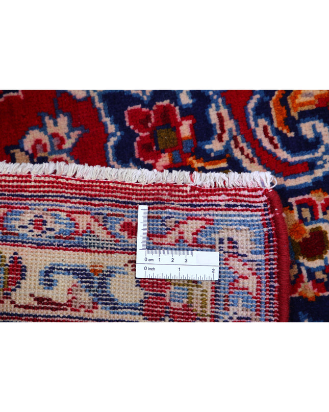 Kashan  8' 0" X 12' 0" Hand Knotted Wool Rug 8' 0" X 12' 0" (244 X 366) / Red / Wool