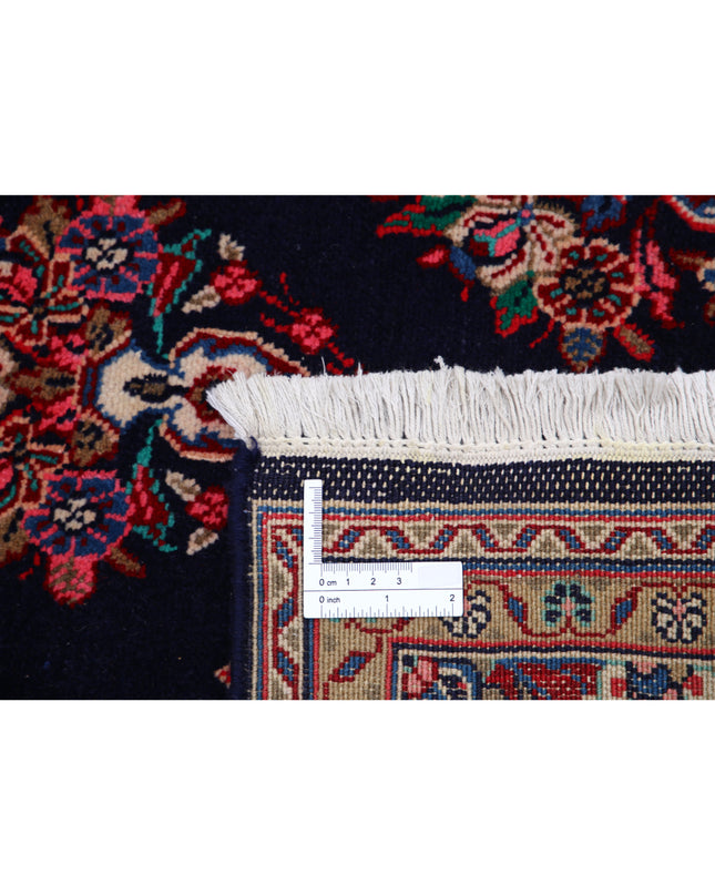 Kashan 4' 4" X 6' 9" Hand Knotted Wool Rug 4' 4" X 6' 9" (132 X 206) / Blue / Wool