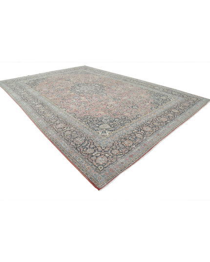 Kashan 11' 10" X 17' 3" Hand Knotted Wool Rug 11' 10" X 17' 3" (361 X 526) / Red / Wool