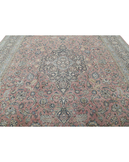 Kashan 11' 10" X 17' 3" Hand Knotted Wool Rug 11' 10" X 17' 3" (361 X 526) / Red / Wool