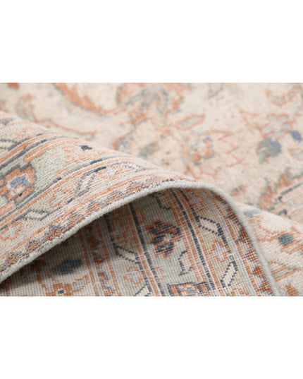 Kashan 9' 6" X 13' 2" Hand Knotted Wool Rug 9' 6" X 13' 2" (290 X 401) / Ivory / Wool