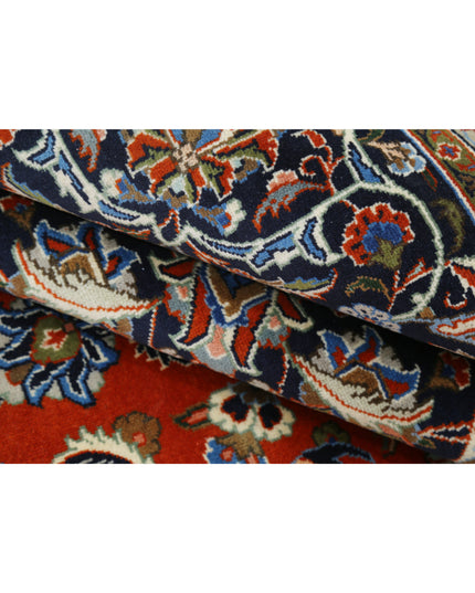 Kashan 9' 8" X 12' 10" Hand Knotted Wool Rug 9' 8" X 12' 10" (295 X 391) / Rust / Wool