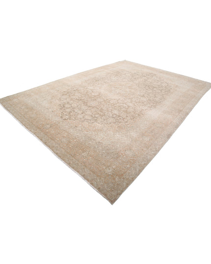 Kashan 9' 5" X 13' 3" Hand Knotted Wool Rug 9' 5" X 13' 3" (287 X 404) / Brown / Wool