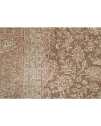 Kashan 9' 5" X 13' 3" Hand Knotted Wool Rug 9' 5" X 13' 3" (287 X 404) / Brown / Wool