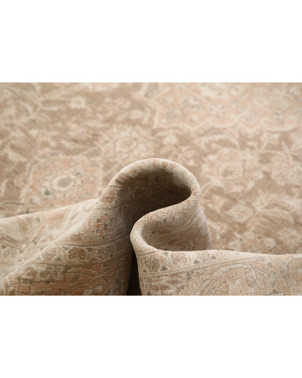 Kashan 9' 5" X 13' 3" Hand Knotted Wool Rug 9' 5" X 13' 3" (287 X 404) / Brown / Wool