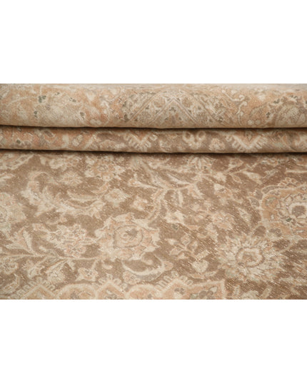 Kashan 9' 5" X 13' 3" Hand Knotted Wool Rug 9' 5" X 13' 3" (287 X 404) / Brown / Wool