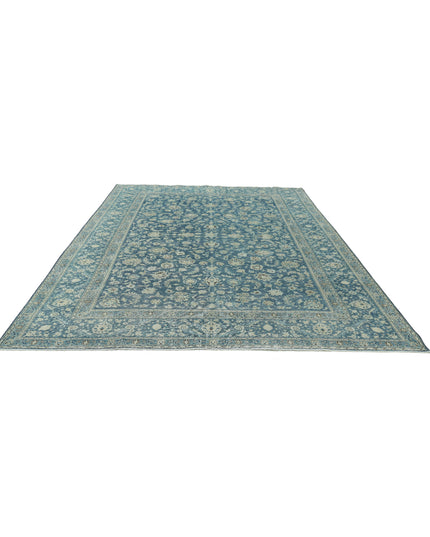 Kashan 8' 8" X 12' 0" Hand Knotted Wool Rug 8' 8" X 12' 0" (264 X 366) / Blue / Wool