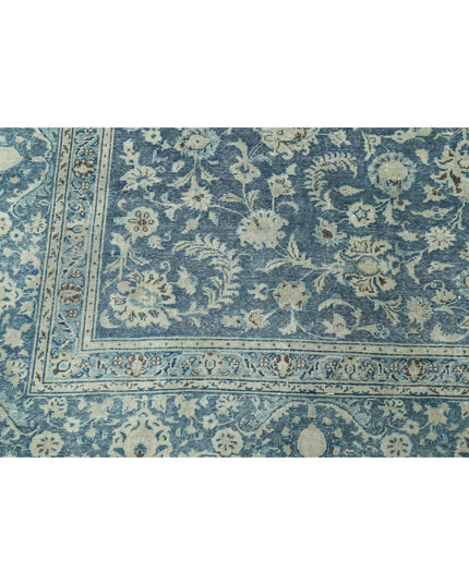 Kashan 8' 8" X 12' 0" Hand Knotted Wool Rug 8' 8" X 12' 0" (264 X 366) / Blue / Wool