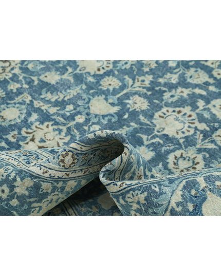 Kashan 8' 8" X 12' 0" Hand Knotted Wool Rug 8' 8" X 12' 0" (264 X 366) / Blue / Wool