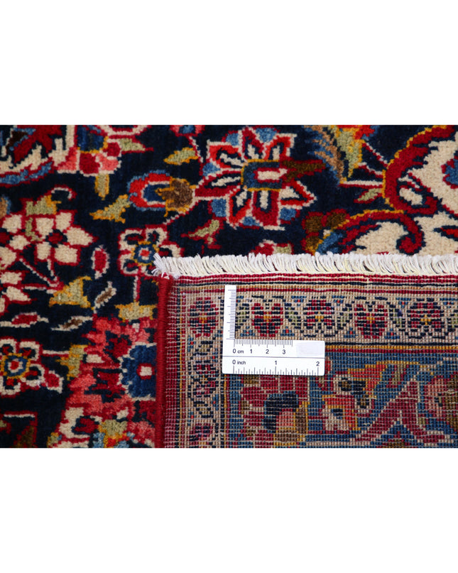 Kashan 9' 0" X 12' 1" Hand Knotted Wool Rug 9' 0" X 12' 1" (274 X 368) / Red / Wool