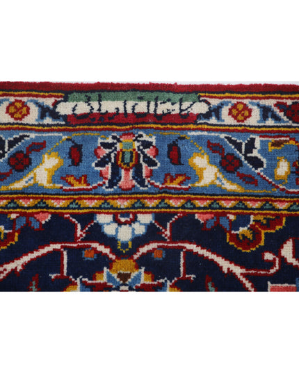 Kashan 9' 7" X 12' 9" Hand Knotted Wool Rug 9' 7" X 12' 9" (292 X 389) / Red / Wool