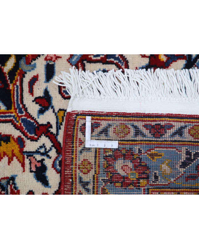 Kashan 9' 7" X 12' 9" Hand Knotted Wool Rug 9' 7" X 12' 9" (292 X 389) / Red / Wool