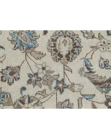 Kashan 9' 7" X 13' 1" Hand Knotted Wool Rug 9' 7" X 13' 1" (292 X 399) / Ivory / Wool