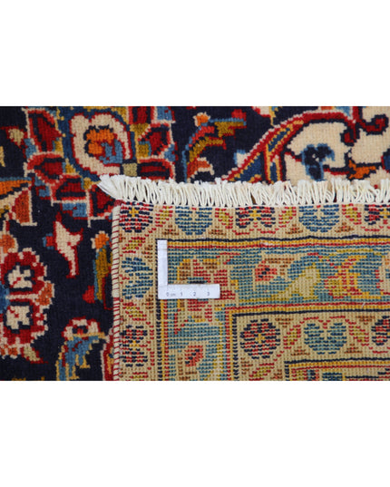 Kashan 9' 6" X 14' 6" Hand Knotted Wool Rug 9' 6" X 14' 6" (290 X 442) / Red / Wool