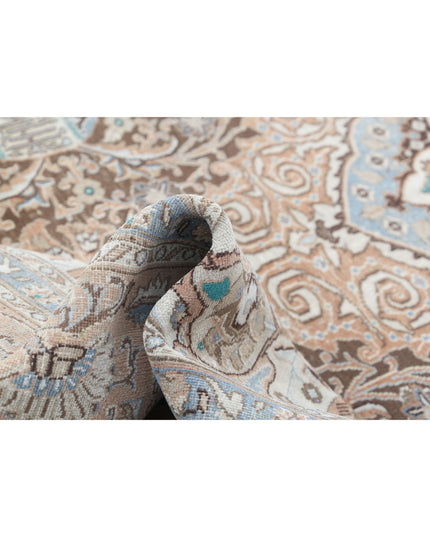 Kashmar 9' 6" X 12' 7" Hand Knotted Wool Rug 9' 6" X 12' 7" (290 X 383) / Brown / Wool