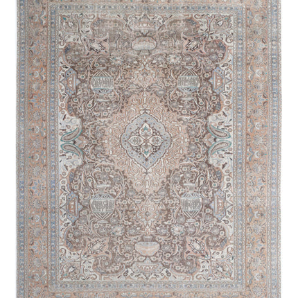 Kashmar 9' 6" X 12' 7" Hand Knotted Wool Rug 9' 6" X 12' 7" (290 X 383) / Brown / Wool