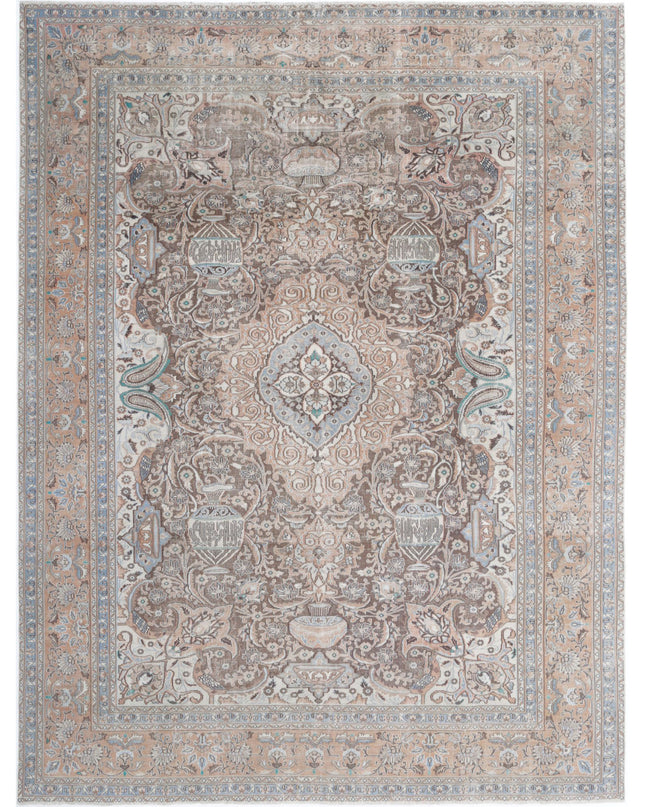 Kashmar 9' 6" X 12' 7" Hand Knotted Wool Rug 9' 6" X 12' 7" (290 X 383) / Brown / Wool