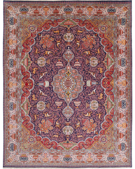 Kashmar 9' 8" X 12' 7" Hand Knotted Wool Rug 9' 8" X 12' 7" (295 X 383) / Blue / Wool