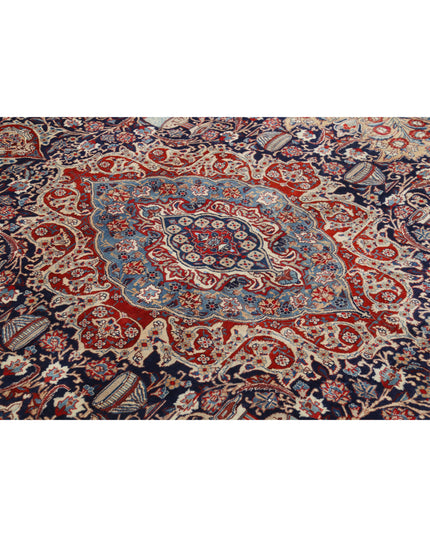 Kashmar 9' 6" X 12' 7" Hand Knotted Wool Rug 9' 6" X 12' 7" (290 X 383) / Blue / Wool
