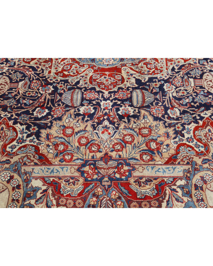 Kashmar 9' 6" X 12' 7" Hand Knotted Wool Rug 9' 6" X 12' 7" (290 X 383) / Blue / Wool