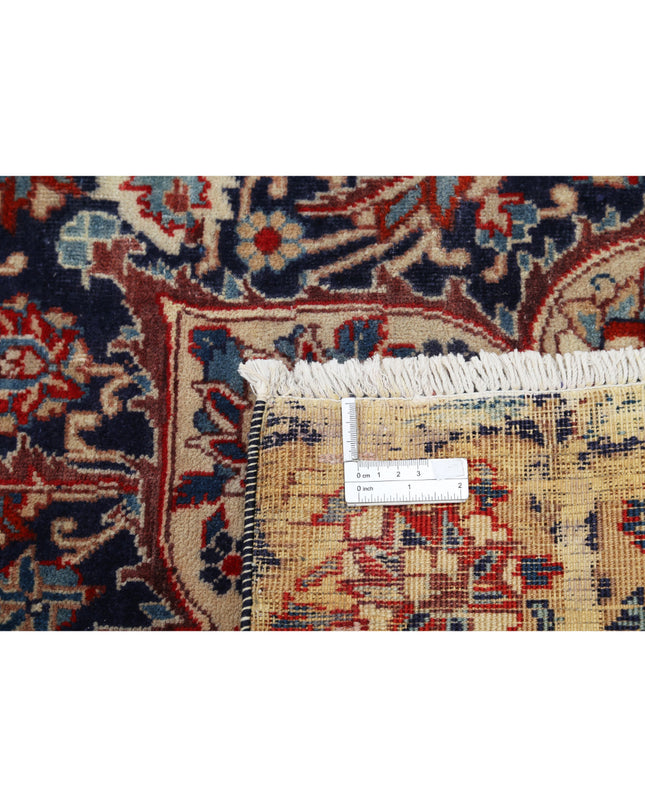 Kashmar 9' 6" X 12' 7" Hand Knotted Wool Rug 9' 6" X 12' 7" (290 X 383) / Blue / Wool