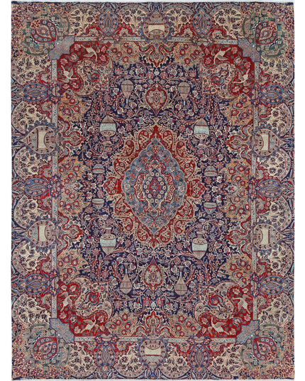 Kashmar 9' 6" X 12' 7" Hand Knotted Wool Rug 9' 6" X 12' 7" (290 X 383) / Blue / Wool