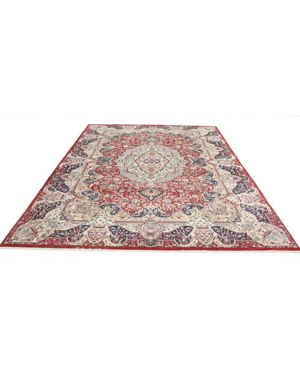 Kashmar 7' 9" X 11' 7" Hand Knotted Wool Rug 7' 9" X 11' 7" (236 X 353) / Red / Wool
