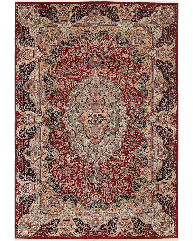 Kashmar 7' 9" X 11' 7" Hand Knotted Wool Rug 7' 9" X 11' 7" (236 X 353) / Red / Wool