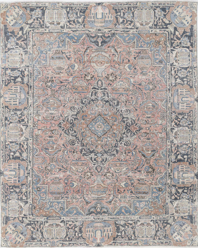 Kashmar 9' 8" X 11' 11" Hand Knotted Wool Rug 9' 8" X 11' 11" (295 X 363) / Peach / Wool