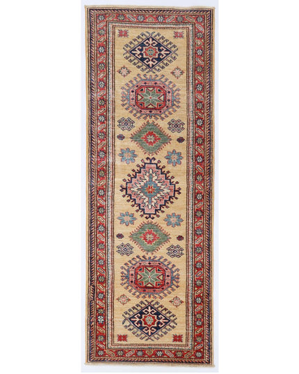 Kazak 2' 4" X 6' 8" Hand Knotted Wool Rug 2' 4" X 6' 8" (71 X 203) / Gold / Wool