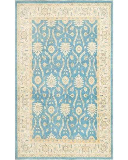 Kazak 8' 11" X 12' 3" Hand Knotted Wool Rug 8' 11" X 12' 3" (272 X 373) / Blue / Wool