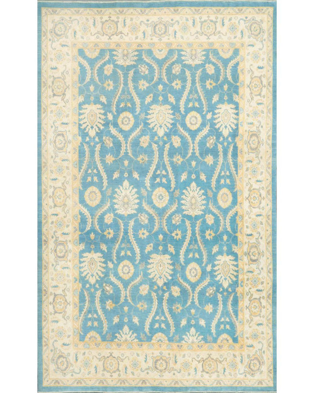 Kazak 8' 11" X 12' 3" Hand Knotted Wool Rug 8' 11" X 12' 3" (272 X 373) / Blue / Wool