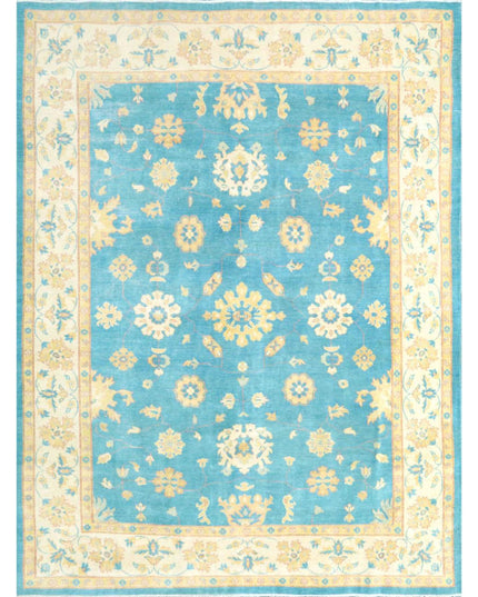 Kazak 8' 11" X 11' 9" Hand Knotted Wool Rug 8' 11" X 11' 9" (272 X 358) / Blue / Wool