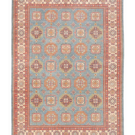Kazak 12' 6" X 17' 2" Hand Knotted Wool Rug 12' 6" X 17' 2" (381 X 523) / Blue / Wool