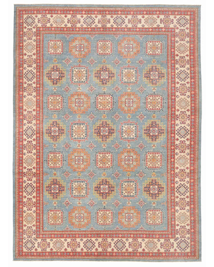 Kazak 12' 6" X 17' 2" Hand Knotted Wool Rug 12' 6" X 17' 2" (381 X 523) / Blue / Wool