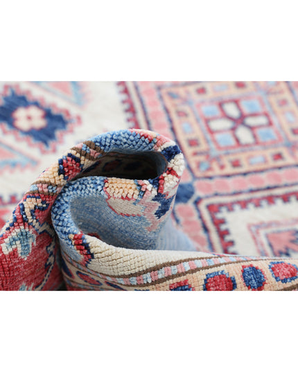 Kazak 5' 1" X 6' 9" Hand Knotted Wool Rug 5' 1" X 6' 9" (155 X 206) / Teal / Wool