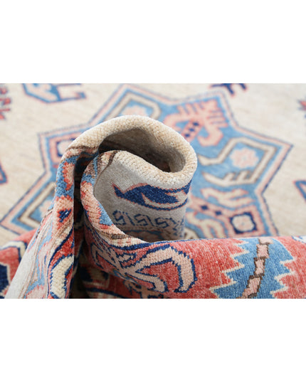 Kazak 4' 11" X 6' 9" Hand Knotted Wool Rug 4' 11" X 6' 9" (150 X 206) / Ivory / Wool