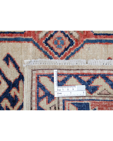 Kazak 4' 11" X 6' 9" Hand Knotted Wool Rug 4' 11" X 6' 9" (150 X 206) / Ivory / Wool