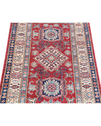 Kazak 2' 8" X 3' 10" Hand Knotted Wool Rug 2' 8" X 3' 10" (81 X 117) / Red / Wool