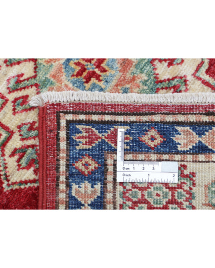 Kazak 2' 8" X 4' 2" Hand Knotted Wool Rug 2' 8" X 4' 2" (81 X 127) / Red / Wool