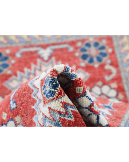 Kazak 2' 7" X 3' 9" Hand Knotted Wool Rug 2' 7" X 3' 9" (79 X 114) / Red / Wool