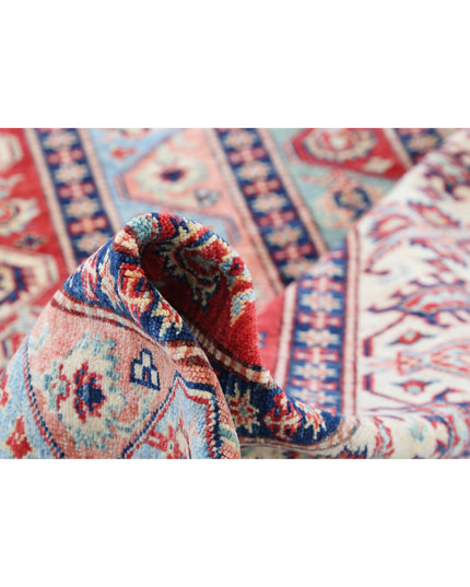 Kazak 5' 6" X 7' 4" Hand Knotted Wool Rug 5' 6" X 7' 4" (168 X 223) / Blue / Wool
