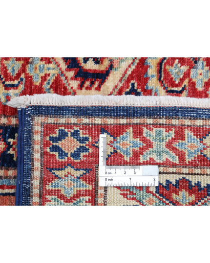 Kazak 5' 6" X 7' 4" Hand Knotted Wool Rug 5' 6" X 7' 4" (168 X 223) / Blue / Wool