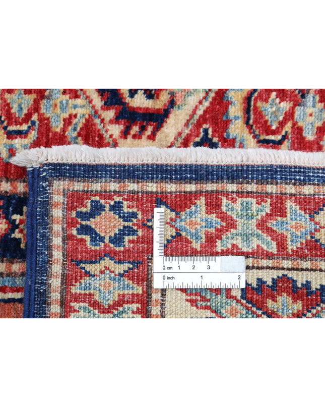 Kazak 5' 6" X 7' 4" Hand Knotted Wool Rug 5' 6" X 7' 4" (168 X 223) / Blue / Wool