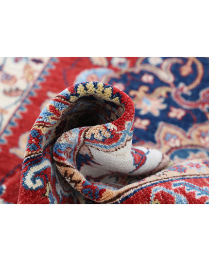 Kazak 5' 7" X 7' 11" Hand Knotted Wool Rug 5' 7" X 7' 11" (170 X 241) / Blue / Wool