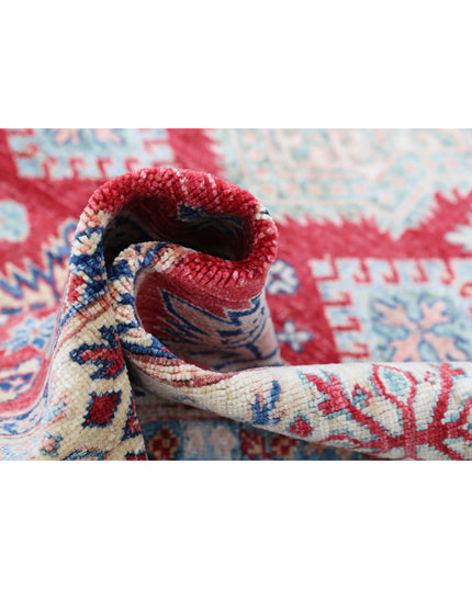 Kazak 5' 3" X 7' 6" Hand Knotted Wool Rug 5' 3" X 7' 6" (160 X 229) / Red / Wool