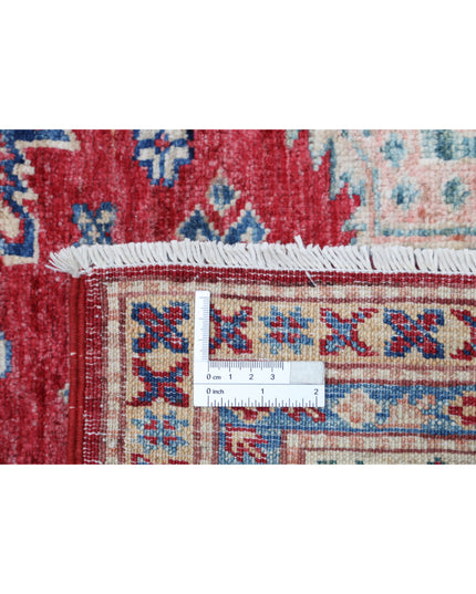 Kazak 5' 3" X 7' 6" Hand Knotted Wool Rug 5' 3" X 7' 6" (160 X 229) / Red / Wool