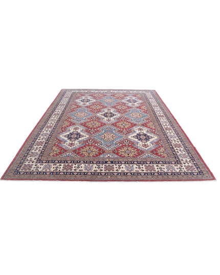 Kazak 8' 2" X 10' 8" Hand Knotted Wool Rug 8' 2" X 10' 8" (249 X 325) / Red / Wool