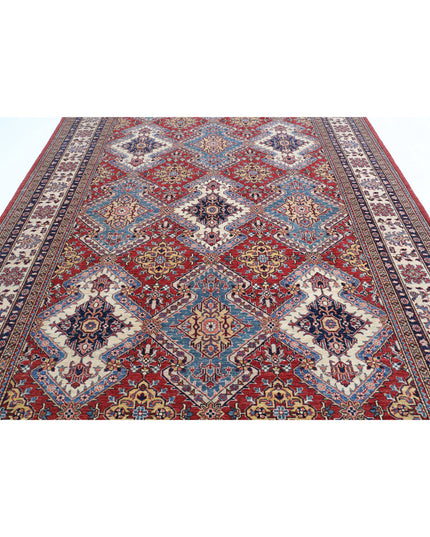 Kazak 8' 2" X 10' 8" Hand Knotted Wool Rug 8' 2" X 10' 8" (249 X 325) / Red / Wool